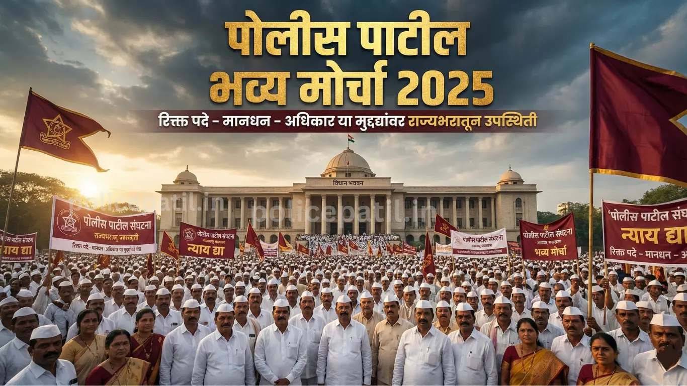 police patil morcha nagpur 2025